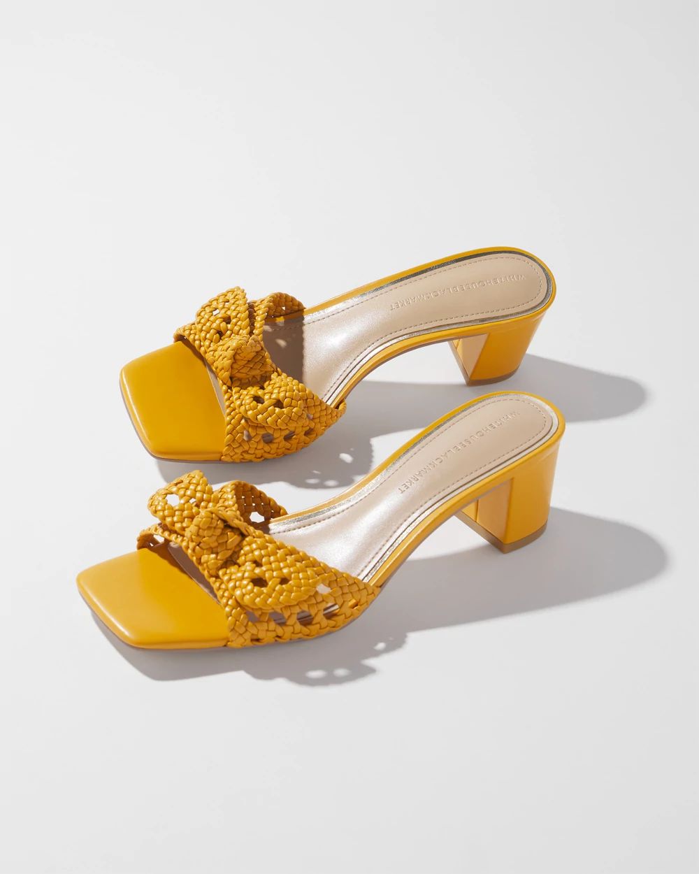 Braided Block Heel Sandal | White House Black Market